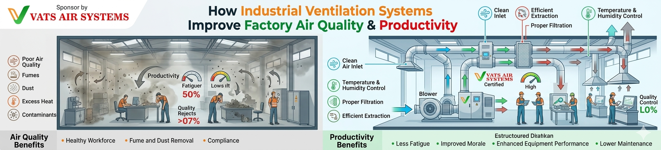 How Industrial Ventilation Systems Improve Factory Air Quality & Productivity